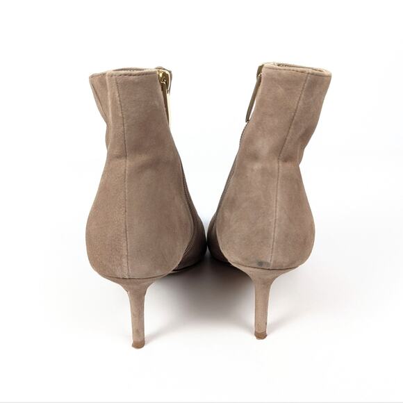 L'Agence Tan Aimee Suede Ankle Classic Boots Size 7.5 - Picture 6 of 10